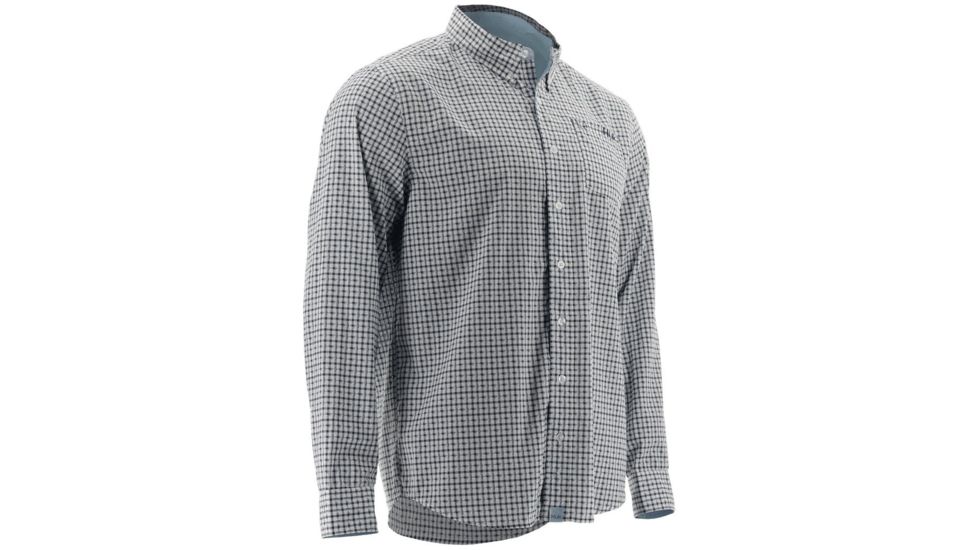 HUK Performance Fishing Men's Santiago Long Sleeve Shirt, Navy, 3XL H1500031-410-XXXL