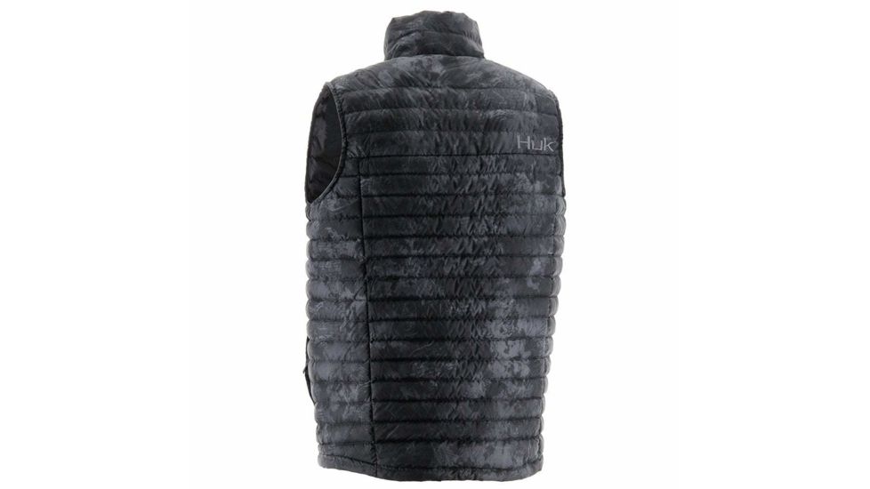 HUK Performance Fishing Mens Dyad Down Camo Vest, SubPhantis Night Vision, Medium, H4000030-075-M
