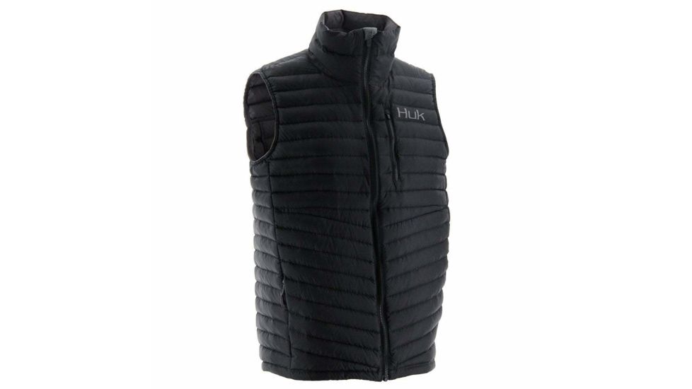 HUK Performance Fishing Mens Dyad Down Vest, Black, Medium, H4000028-001-M