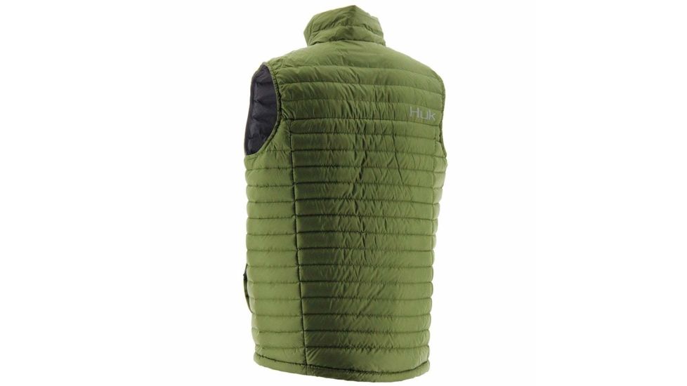 HUK Performance Fishing Mens Dyad Down Vest, Military Olive Drab, 2XL, H4000028-390-XXL