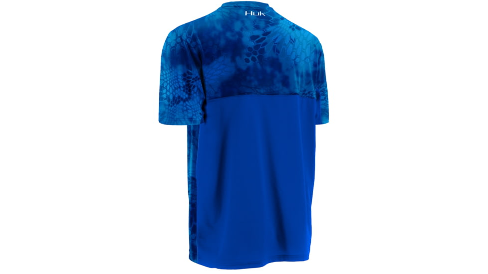 HUK Performance Fishing Mens Kryptek LoPro Icon Short Sleeve Shirt, Kryptek Royal, H1200106GRLXXXL