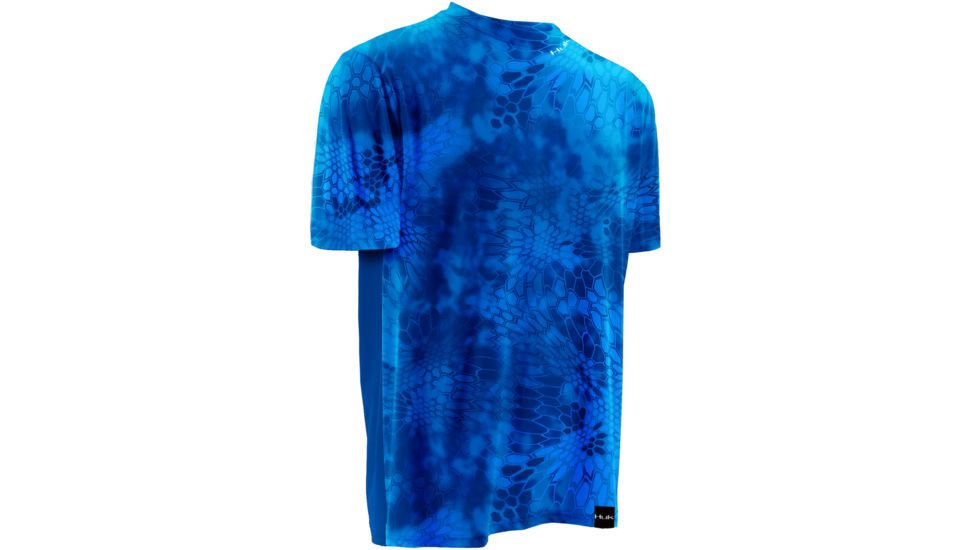 HUK Performance Fishing Mens Kryptek LoPro Icon Short Sleeve Shirt, Kryptek Royal, H1200106GRLXXXL