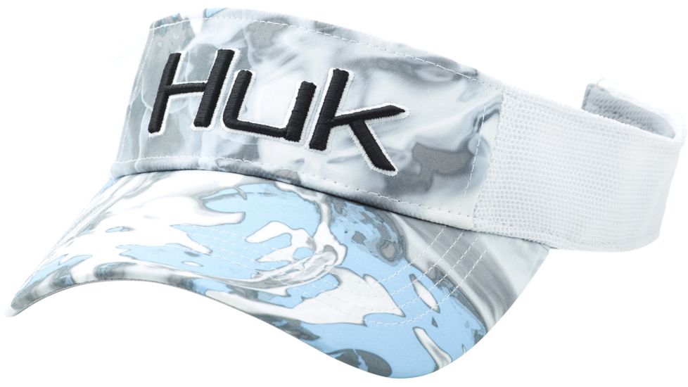 HUK Performance Fishing Mossy Oak Hydro Visor Cap - Mens, Mossy Oak Hydro Standards, One Size, H3000215-929-1