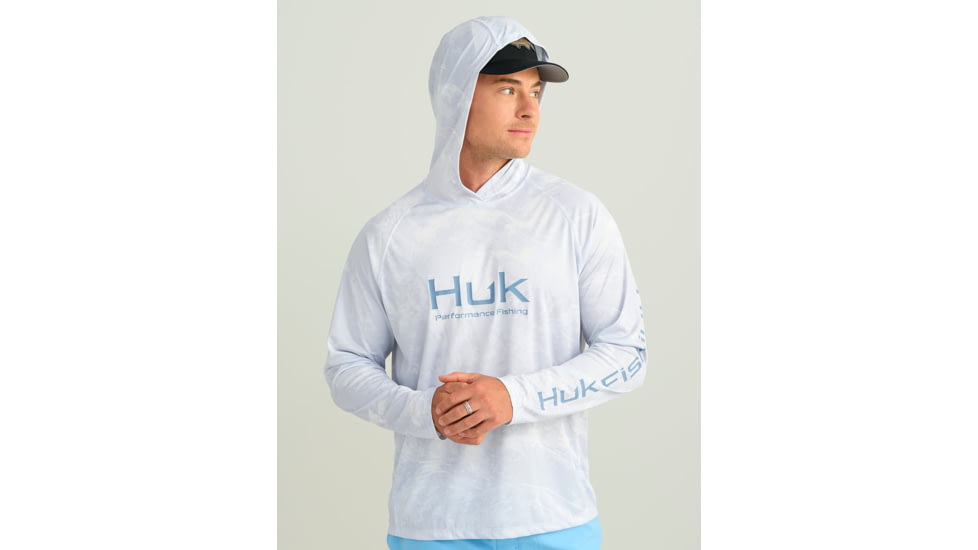 HUK Performance Fishing Mossy Oak Pursuit Performance Hoodie - Mens, Moe Sw Bonefish, Extra Large, H1200611-978-XL