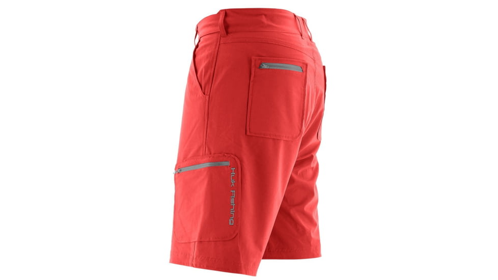 HUK Performance Fishing Next Level Shorts - Mens, Coral, Large, Inseam 10.5 in, H2000011-630-L
