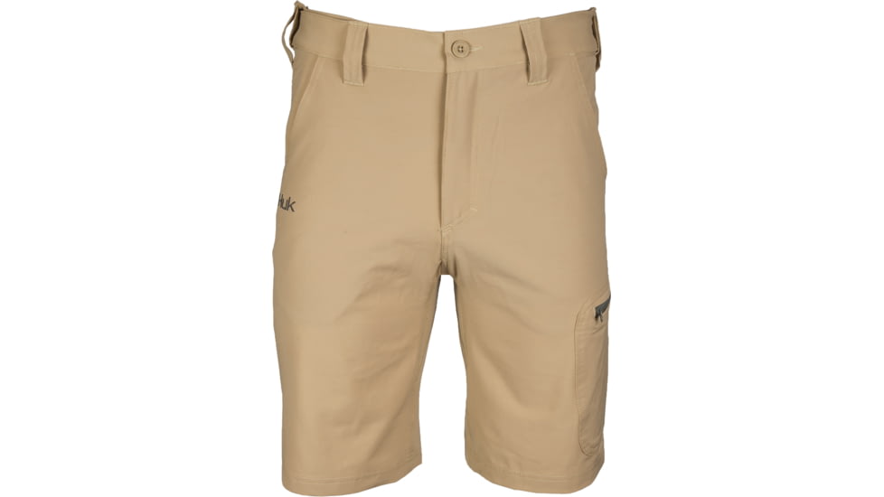 HUK Performance Fishing Next Level Shorts - Men's, Khaki, Small, Inseam 10.5 in, H2000011KHKS