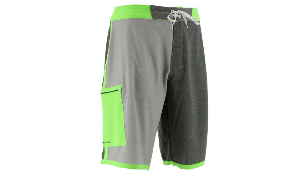 HUK Performance Fishing Piped Mens Heather Boardshorts, Dark Grey, 32, H2000029DGY32