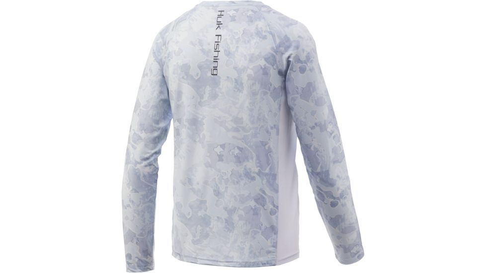 HUK Performance Fishing Pursuit Camo Vented Long Sleeve Tee - Youth, Kenai, Extra Large, H7120017-453-YXL