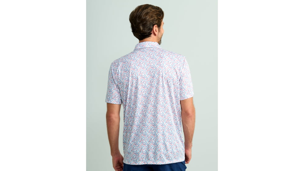 HUK Performance Fishing Pursuit Printed Polo - Mens, Scarlet Blaze, 2XL, H1200634-621-XXL