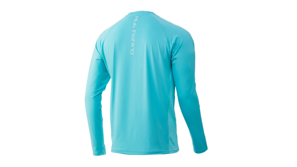 HUK Performance Fishing Pursuit Vented Long Sleeve - Mens, Blue Radiance, Medium, H1200150-444-M