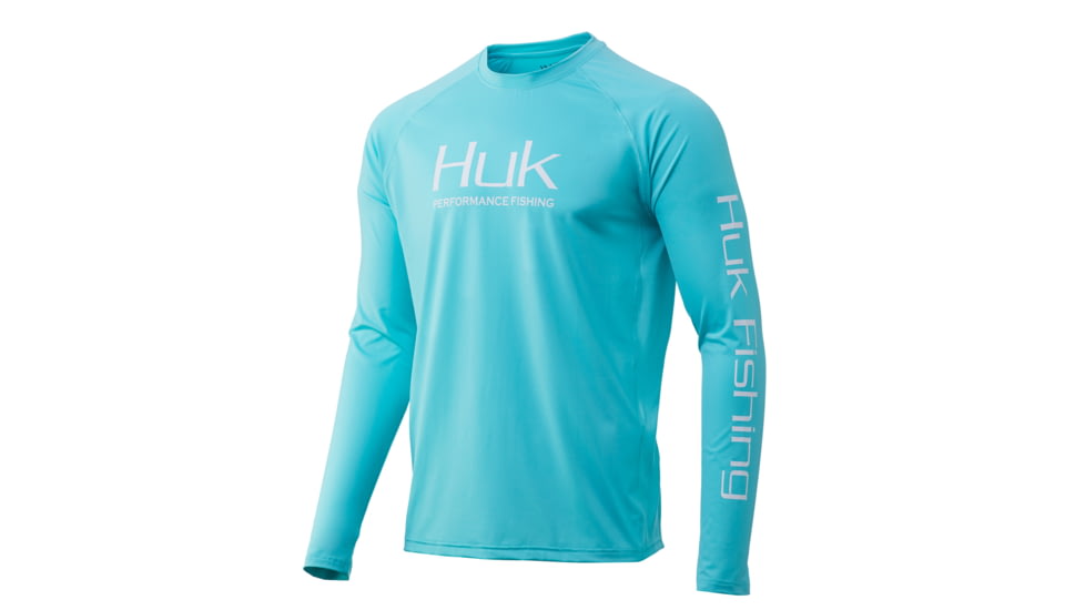 HUK Performance Fishing Pursuit Vented Long Sleeve - Mens, Blue Radiance, 2XL, H1200150-444-XXL