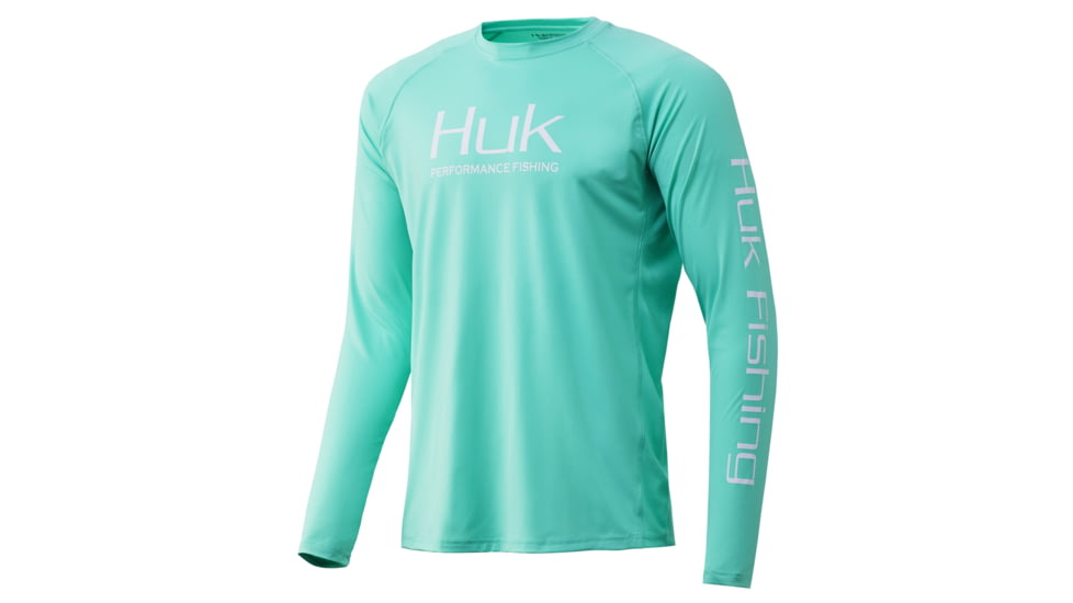 HUK Performance Fishing Pursuit Vented Long Sleeve - Mens, Electric Green, 2XL, H1200150-313-XXL