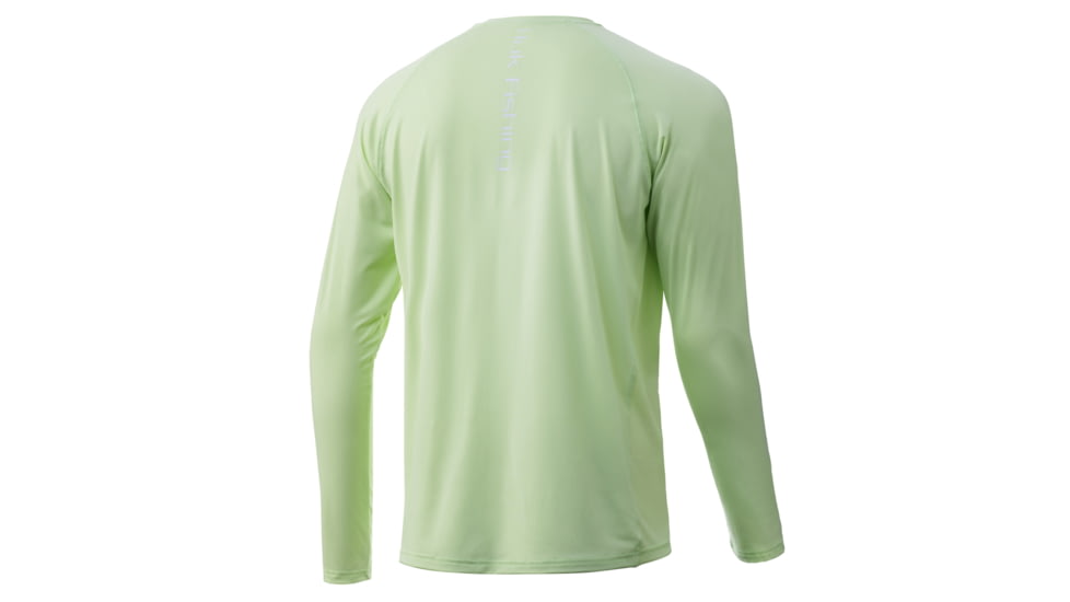 HUK Performance Fishing Pursuit Vented Long Sleeve - Mens, Key Lime, Large, H1200150-336-L