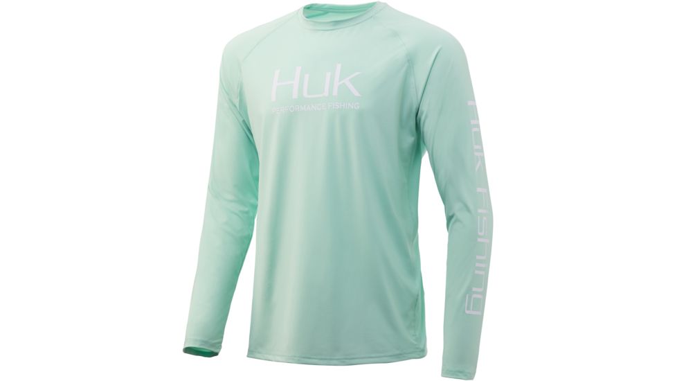 HUK Performance Fishing Pursuit Vented Long Sleeve Tee - Mens, Lichen, 2XL, H1200150-333-XXL