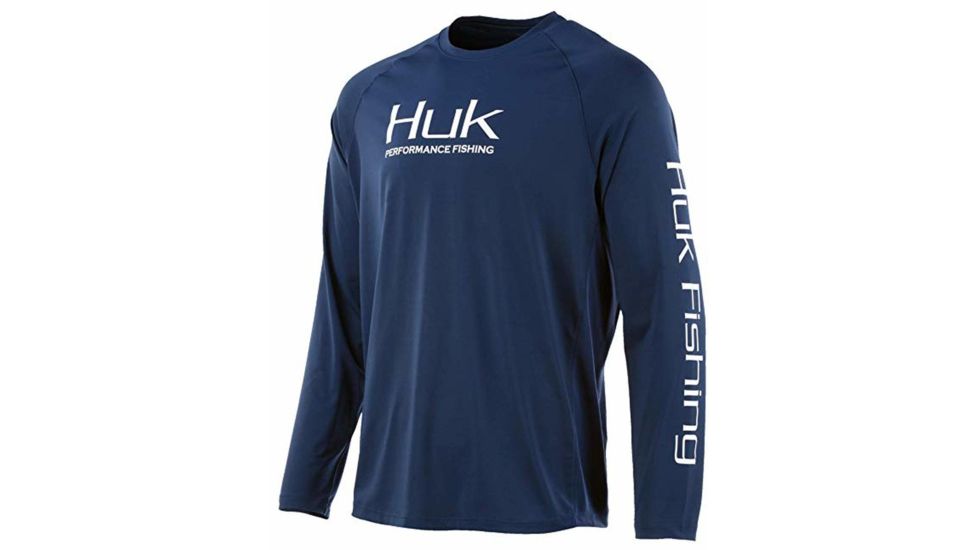 HUK Performance Fishing Pursuit Vented Long Sleeve Tee - Mens, Sargasso Sea, 2XL, H1200150-409-XXL