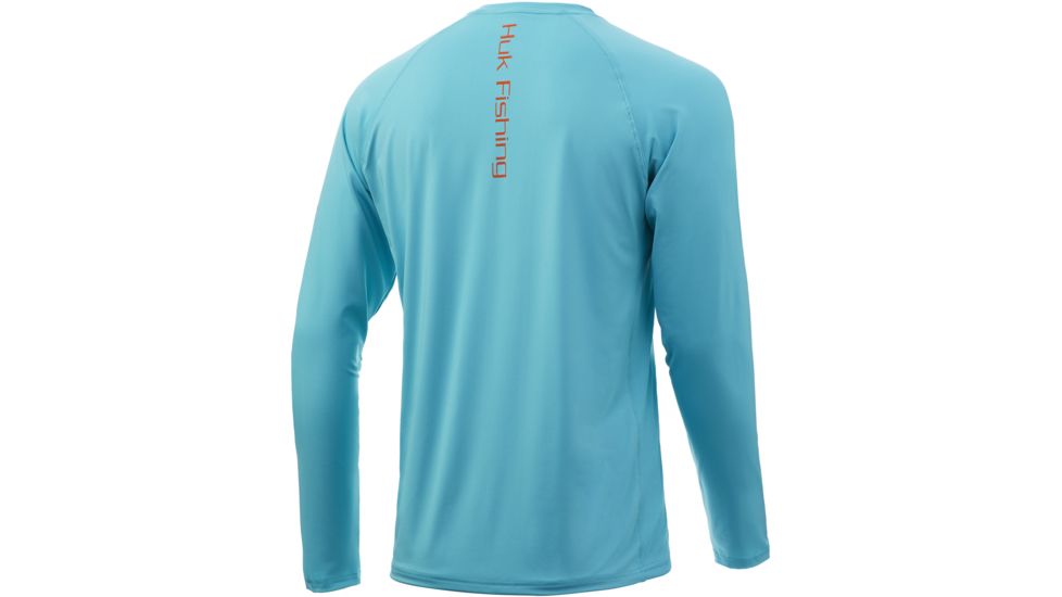 HUK Performance Fishing Pursuit Vented Long Sleeve Tee - Mens, Scuba Blue, 2XL, H1200150-432-XXL