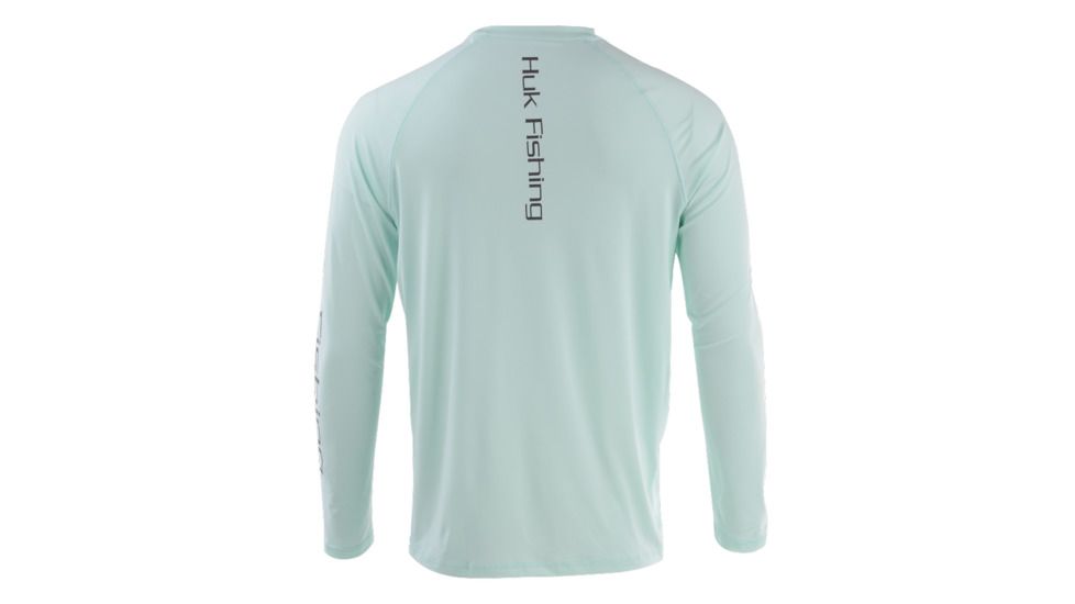 HUK Performance Fishing Pursuit Vented LS Tops, Long Sleeve - Mens, Sea Foam, Large, H1200150-350-L