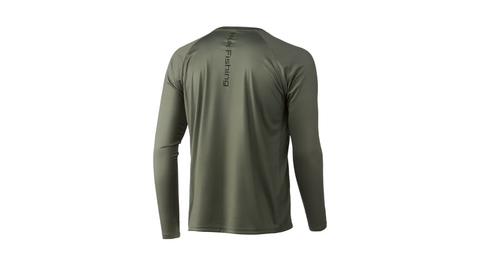 HUK Performance Fishing Reflection Pursuit Long-Sleeve Shirt - Men's, 2XL, Moss, H1200462-316-XXL
