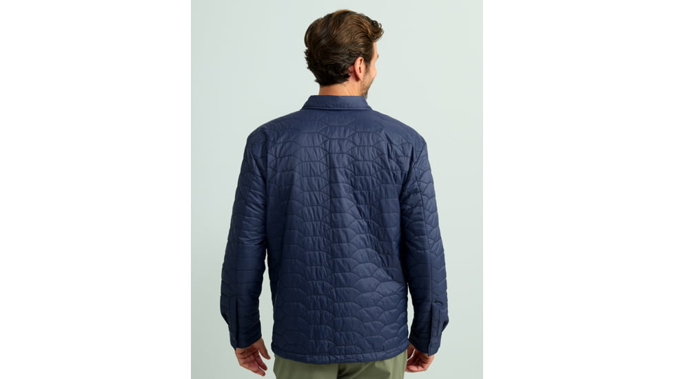 HUK Performance Fishing Scale Shacket -Mens, Naval Academy, Small, H4000152-413-S