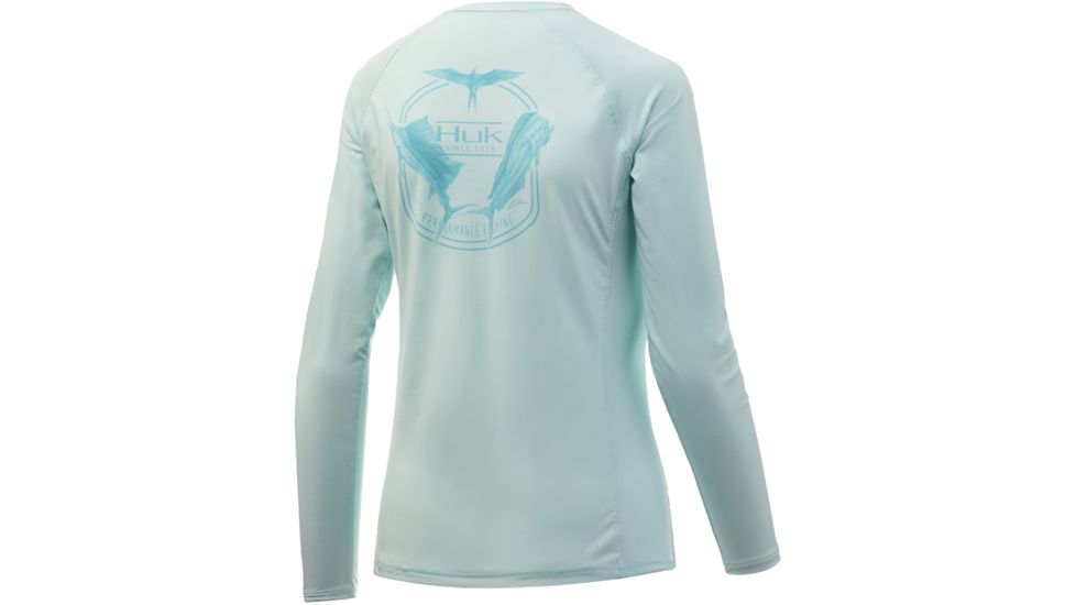HUK Performance Fishing Southern Feed Pursuit Tee - Womens, Seafoam, Large, H6120052-350-L