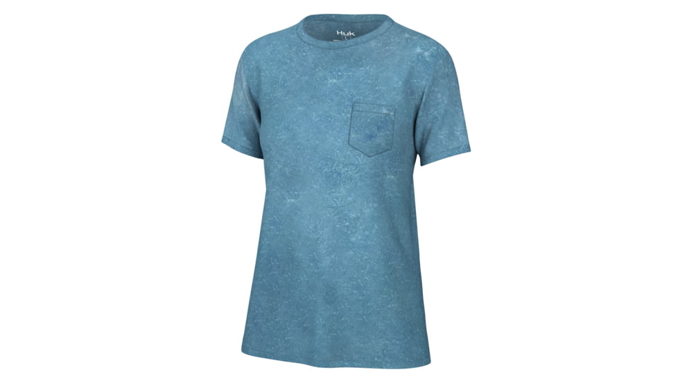 HUK Performance Fishing SS Mineral Wash Tee - Womens, Quiet Harbor, XL, H6100090-445-XL