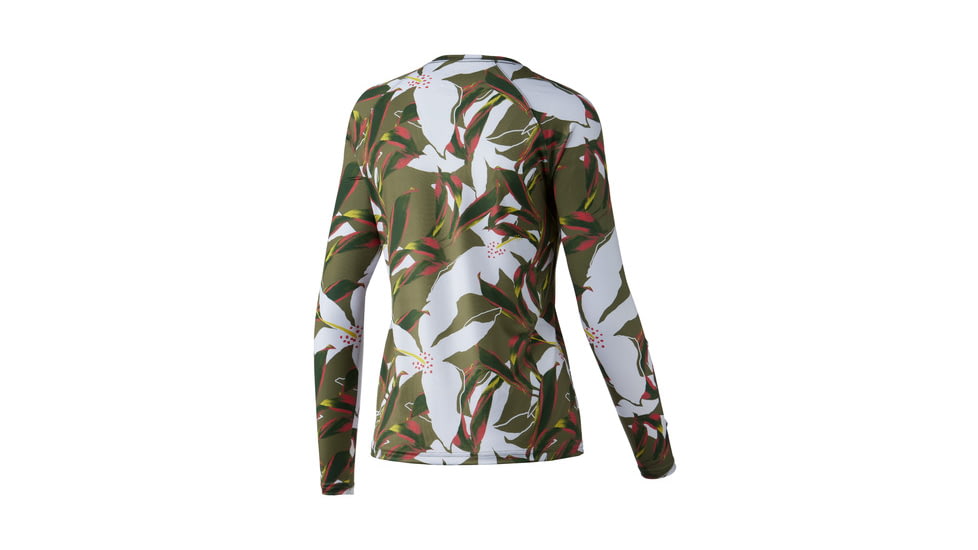 HUK Performance Fishing Tall Leaves Pursuit Long-Sleeve Shirt - Women's, Medium, Moss, H6120111-316-M