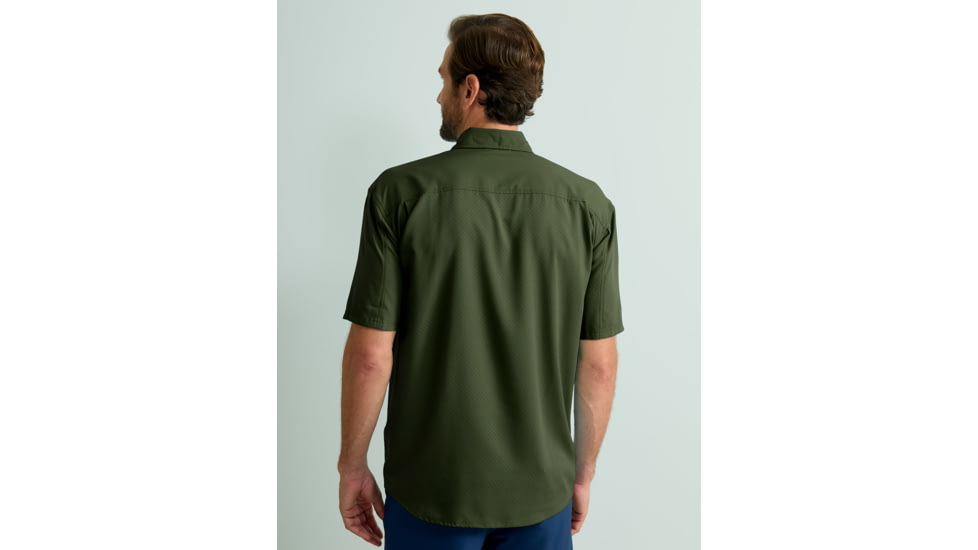 HUK Performance Fishing Tide Point Short Sleeve Shirt - Mens, Cypress Landing, Extra Large, H1500171-377-XL
