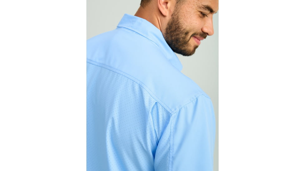 HUK Performance Fishing Tide Point Short Sleeve Shirt - Mens, Marolina Blue, Medium, H1500171-420-M