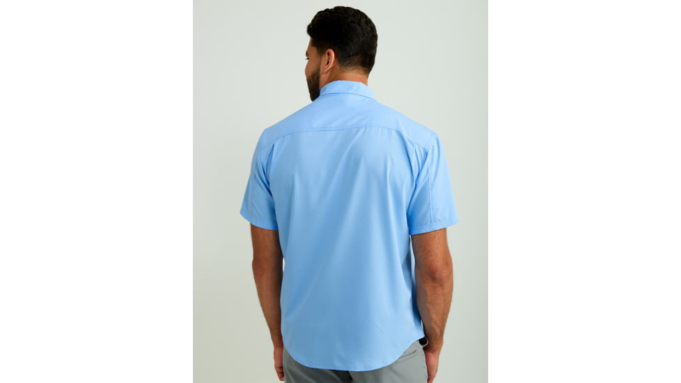 HUK Performance Fishing Tide Point Short Sleeve Shirt - Mens, Marolina Blue, Medium, H1500171-420-M