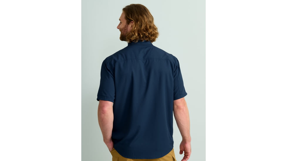 HUK Performance Fishing Tide Point Short Sleeve Shirt - Mens, Naval Academy, Medium, H1500171-413-M