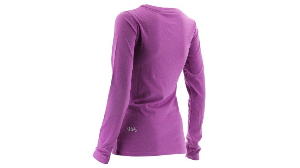 HUK Performance Fishing Womens Logo Long Sleeve Shirt, Dahlia, Large, H6100011-510-L