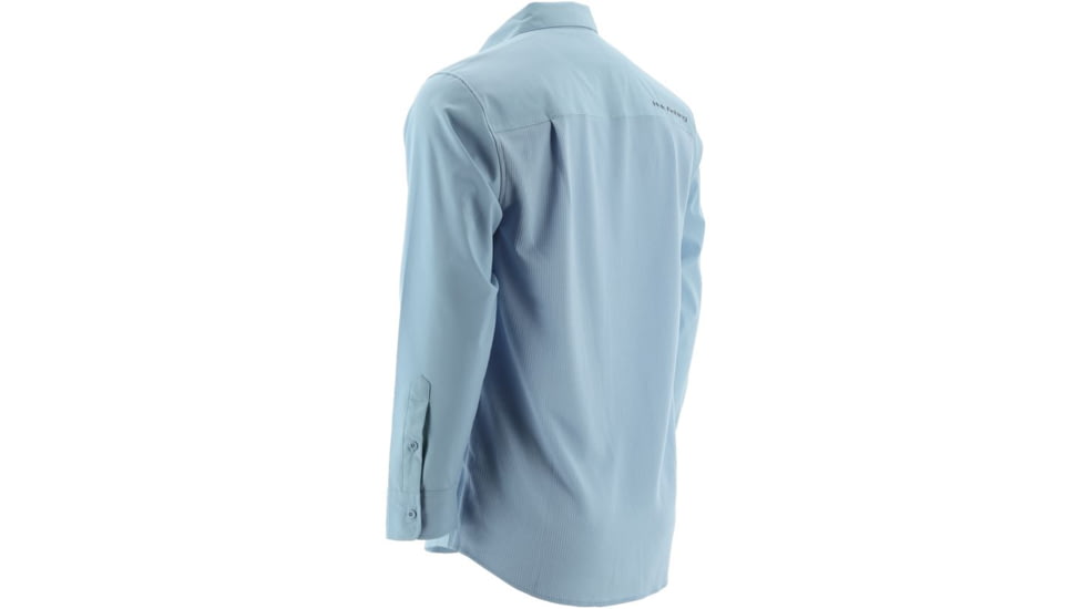 HUK Phenom Long Sleeve Woven Shirt, Ice Blue, Large H1500005IBLL