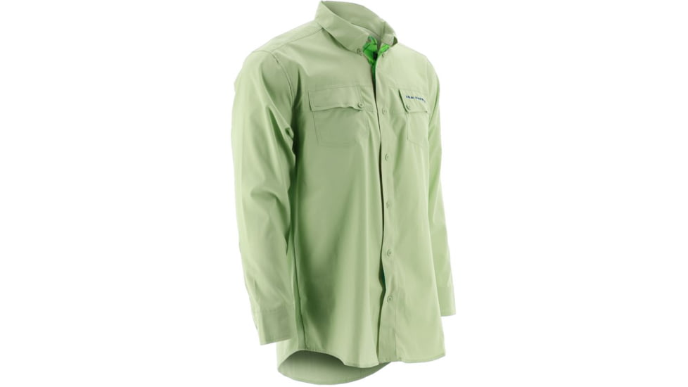 HUK Phenom Long Sleeve Woven Shirt, Key Lime, XXXL H1500005KLMXXXL
