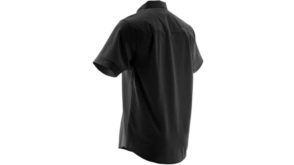 HUK Phenom Short Sleeve Woven Shirt, Black, XXXL H1500002BLKXXXL