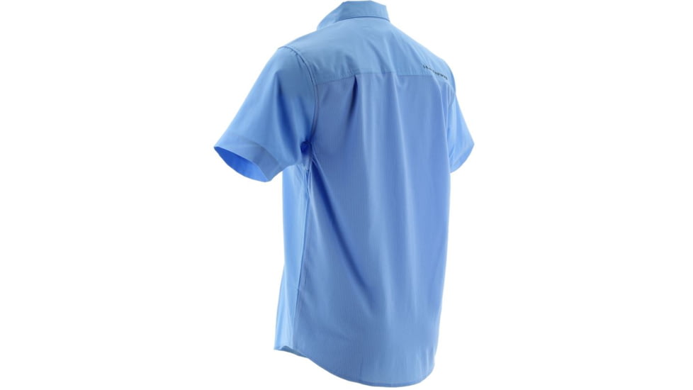 HUK Phenom Short Sleeve Woven Shirt, Carolina Blue, XXXL H1500002CBLXXXL
