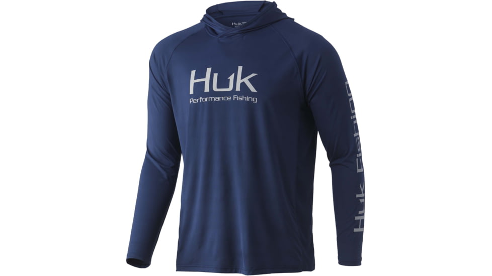 HUK Performance Fishing Vented Pursuit Hoodie - Mens, Sargasso Sea, M, H1200397-409-M