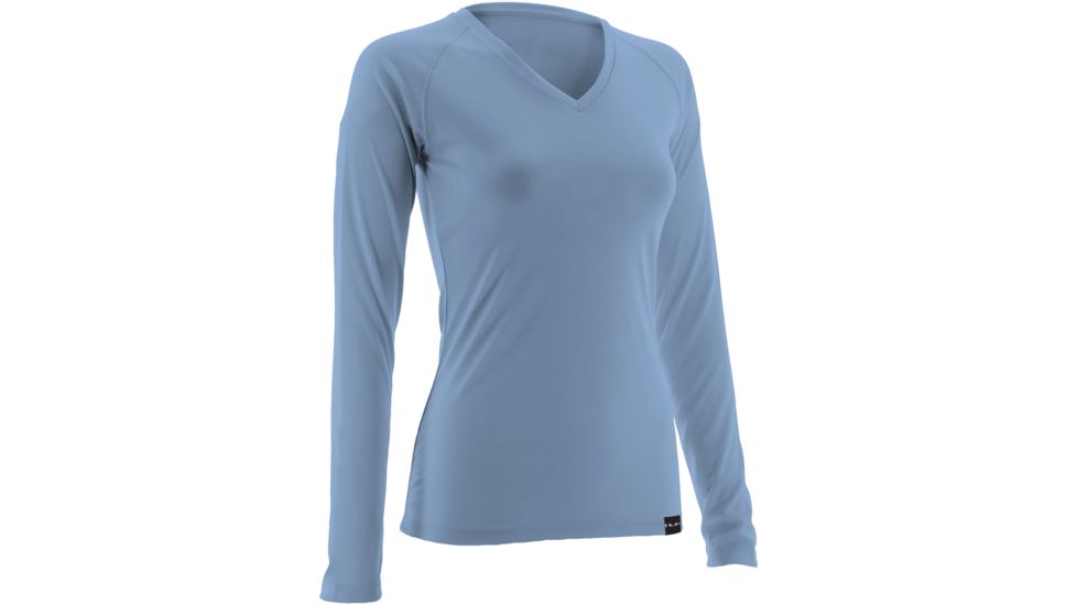 HUK Womens LoPro Performance Long Sleeve, Carolina Blue H1200061CBLM