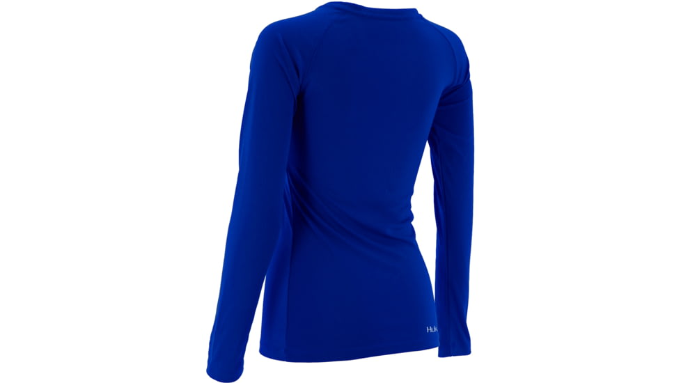 HUK Womens LoPro Performance Long Sleeve, Royal H1200061RYLXS