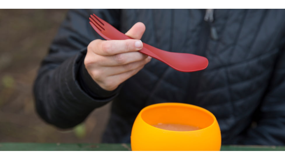 Human Gear GoBites Utensil Trio with Case, Red, HG0403