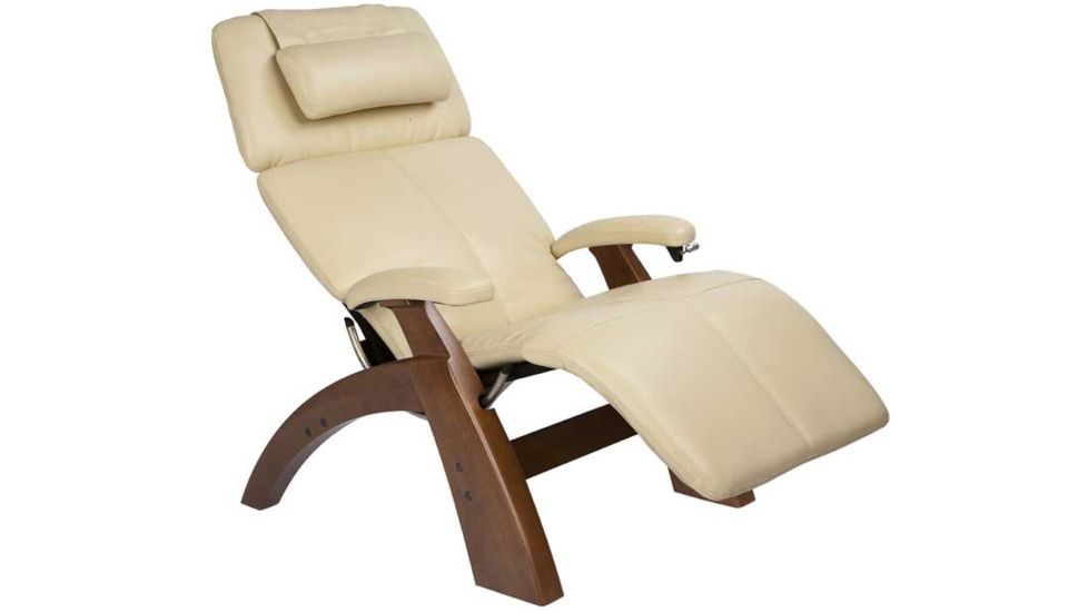 Human Touch Perfect Chair PC 006 - Walnut base, Ivory Chair Pads