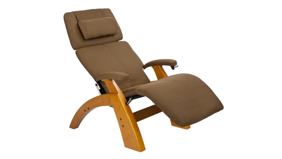 Human Touch Perfect Chair with Maple Base and Cashew SofSuede Chair Pads