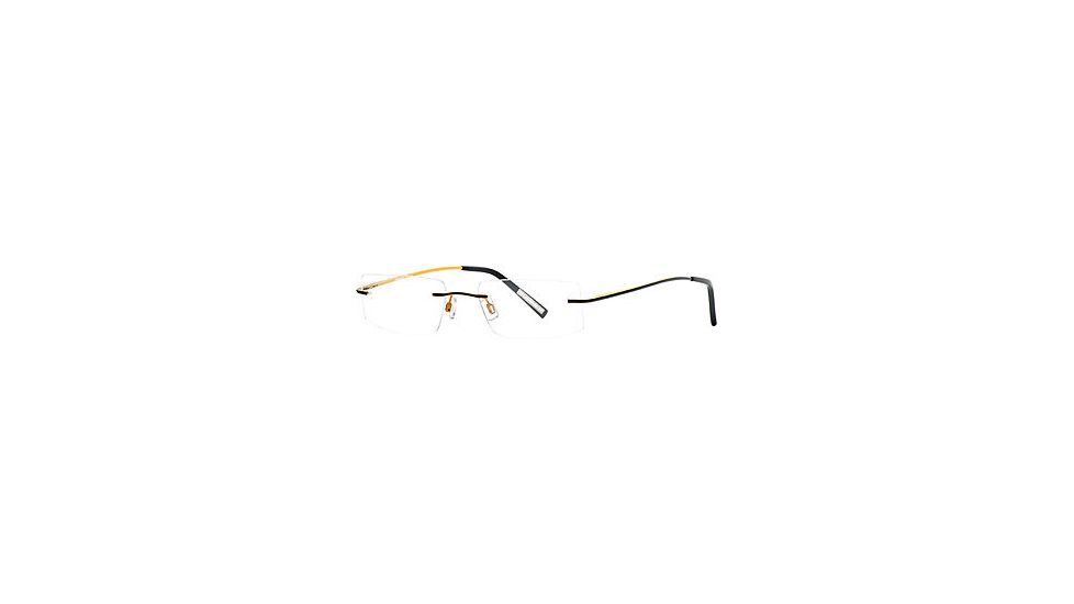 HUMMER Eyegear HU H2028 SEHU 202800 Eyeglass Frames - Black Yellow SEHU 2028005550 YE