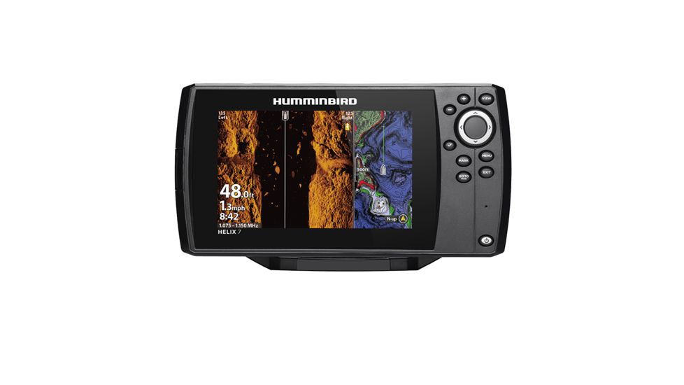 Humminbird 7 CHIRP MEGA SI Fishfinder/GPS Combo G3N w/Transom Mount Transducer HELIX 73582