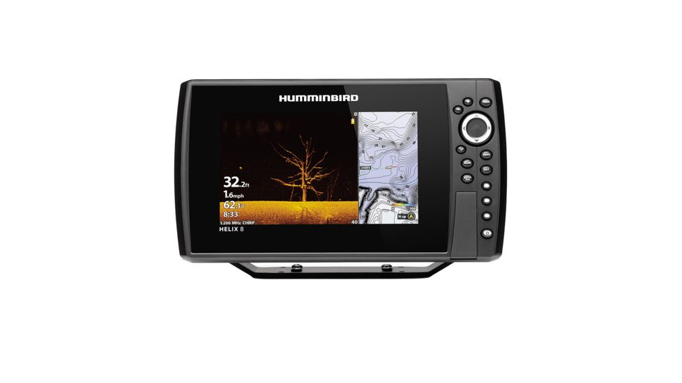 Humminbird 8 CHIRP MEGA DI Fishfinder/GPS Combo G3N w/Transom Mount Transducer HELIX 73585