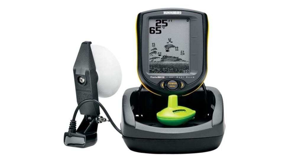 Humminbird PiranhaMAX 230 Portable, 4" FSTN LCD, 800 W Peak, 100 W RMS, 83 kHz,200 kHz 4068801