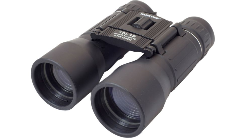 Humvee 10x42 Compact Binocular, Black, Black HMV-B-10X42-BLK