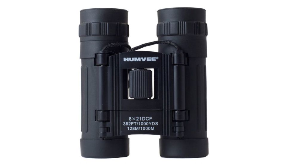 Humvee 8x21 Compact Binocular - Black  HMV-B-8X21-BLK