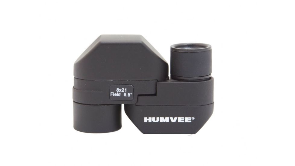 Humvee 8x21 Folding Monocular, Black/Silver HMV-B-MONO-FOLD