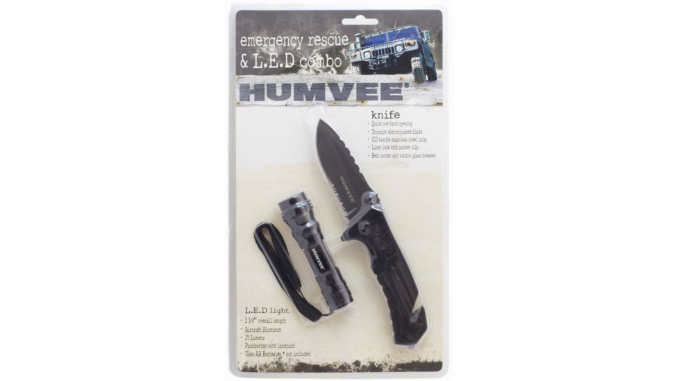 HUmvee Emergency Rescue and LED Combo, Black HMV-KC-ER4