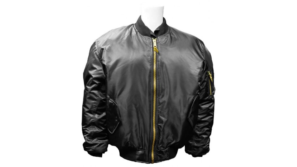 Humvee MA1 Flight Jacket, Black, Medium HMV-MA1-BK-M